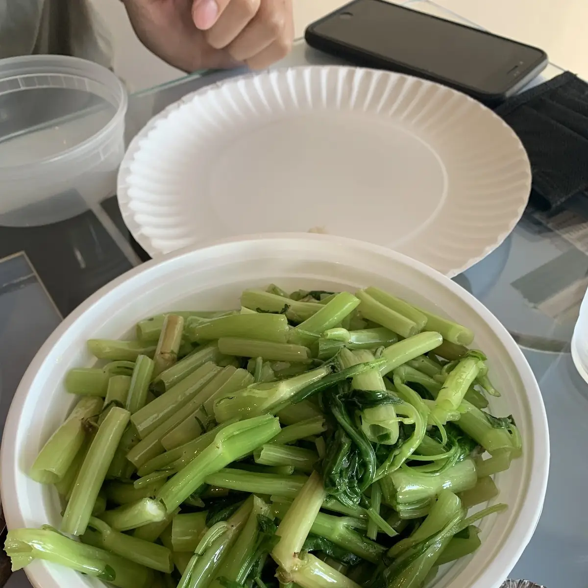 bok choy or string bean 炒小白菜或四季豆